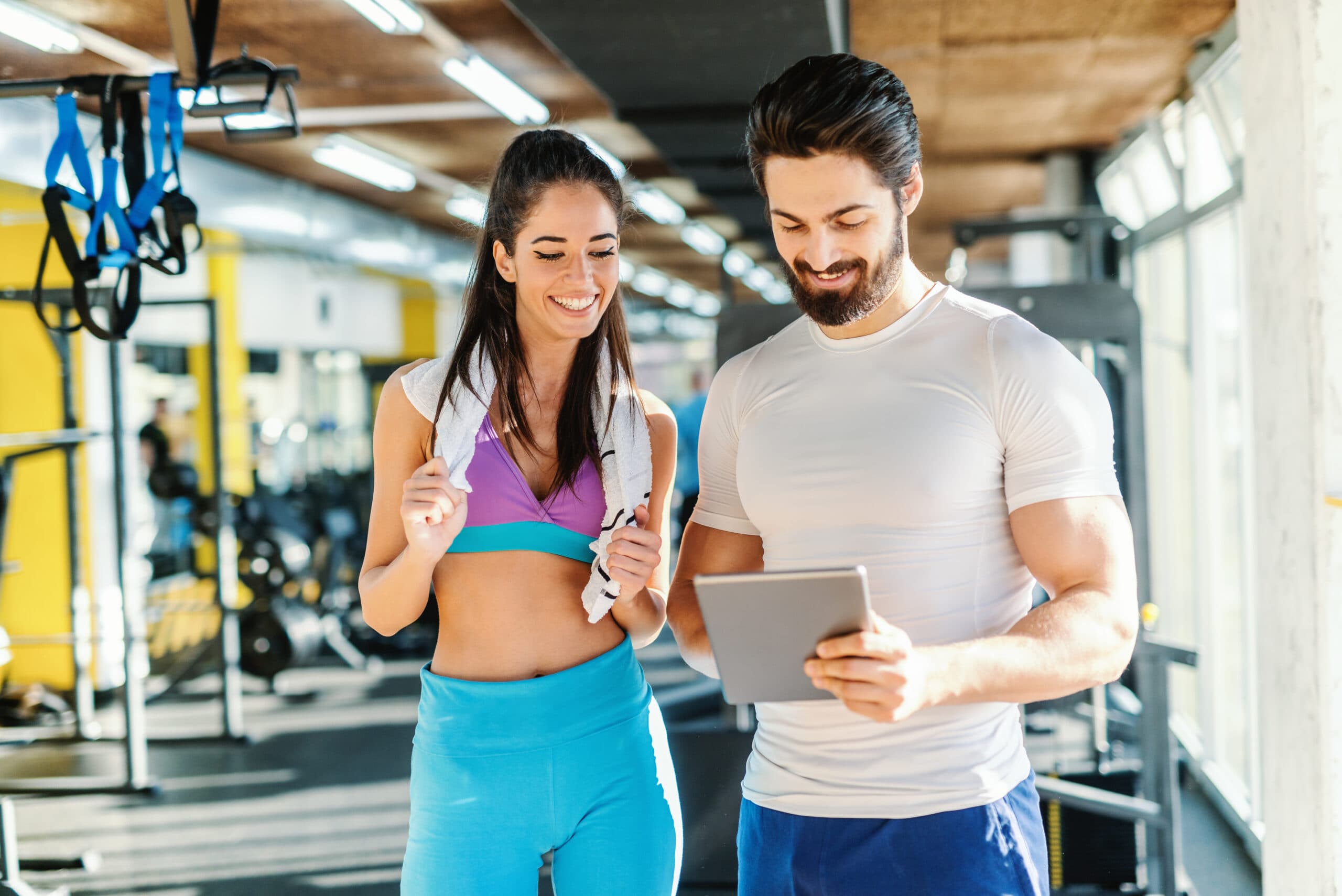 Fitness studio owner automating email workflows using CRM software