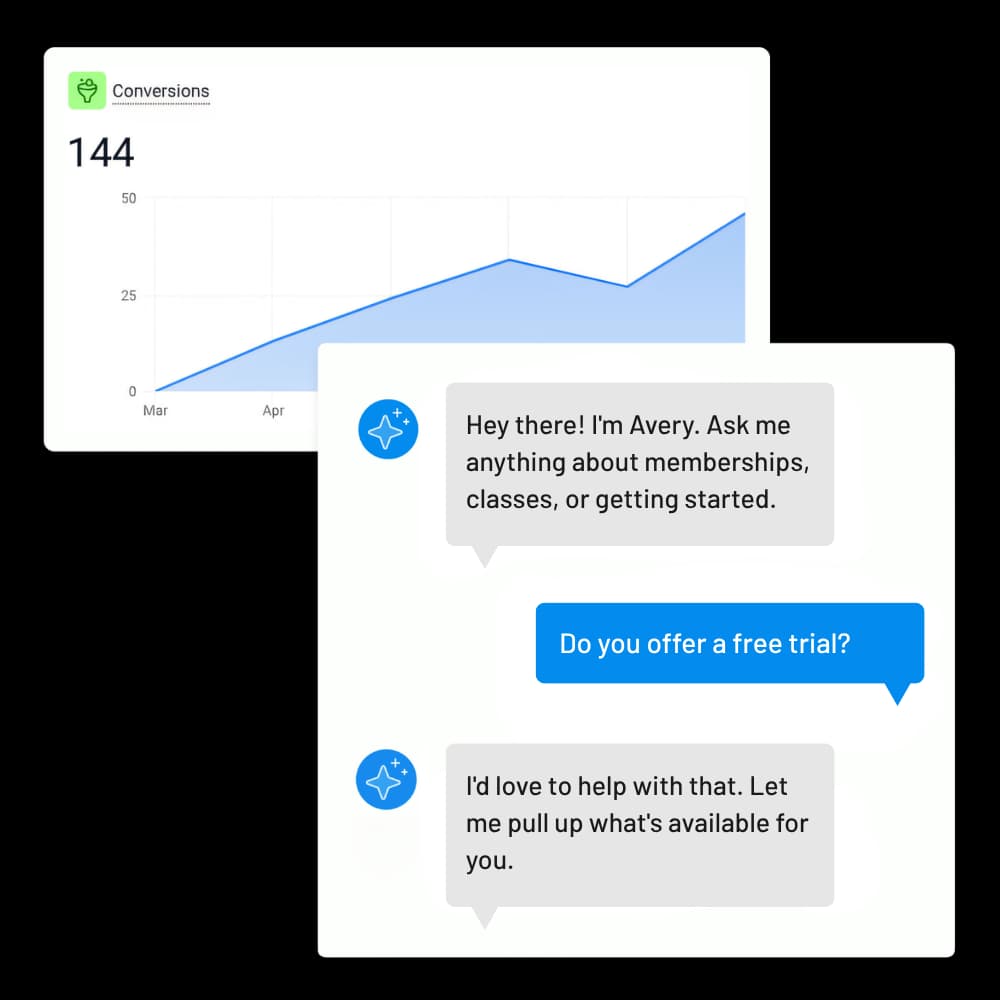 AI that works 24/7 for your fitness business