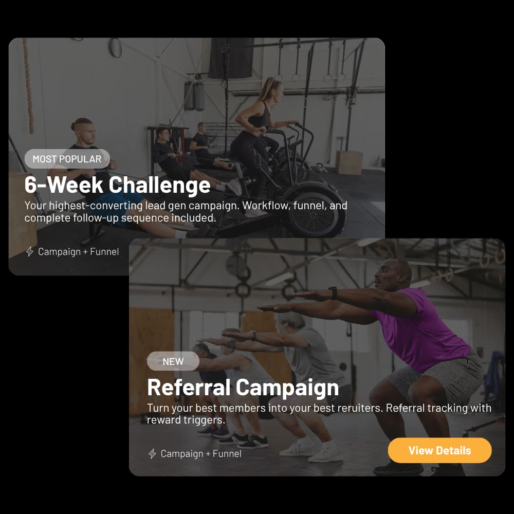 Pre-built campaign templates